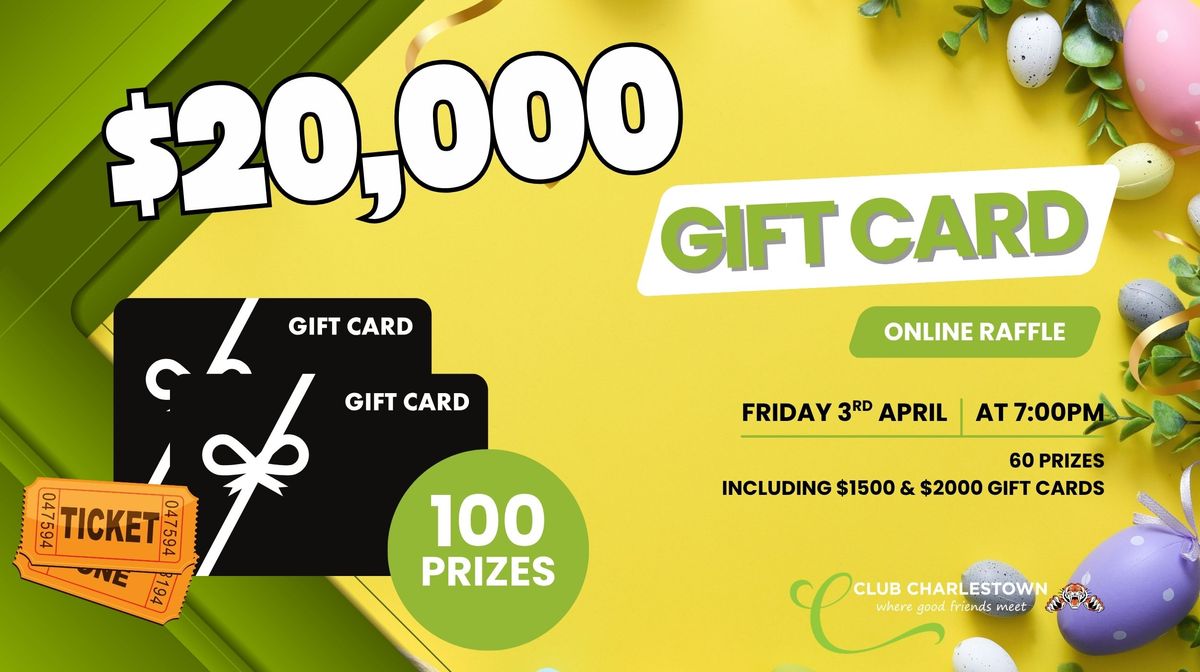 Gift Card Raffle Add RaffleTix | $20,000 Gift Card Online Raffle