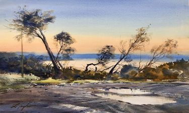 Watercolour Artwork by Renowned Local Artist David Taylor (Sized at 80cm high x 98cm wide) - Hero Image