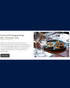 Swinging Bridge Wines Savour Experience - Hero Image