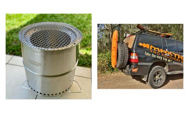 Maxtrax Rear Wheel Harness & Drifta Round Firepit - Hero Image