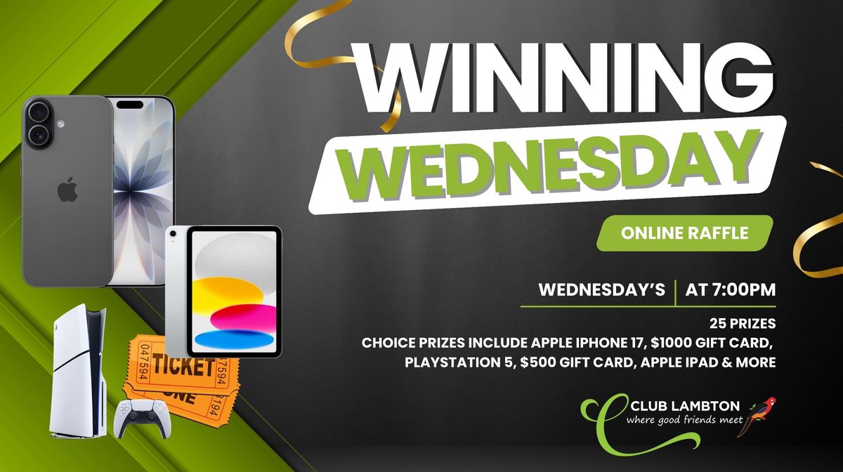 Wednesday Raffle RaffleTix | Winning Wednesday Online Raffle