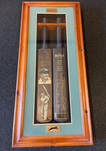 Limited Edition Sir Donald Bradman Framed Bat Set - Hero Image