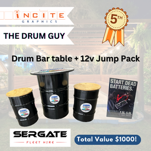 Custom Bar Table & Chair Set + 12v Jump Pack - Hero Image