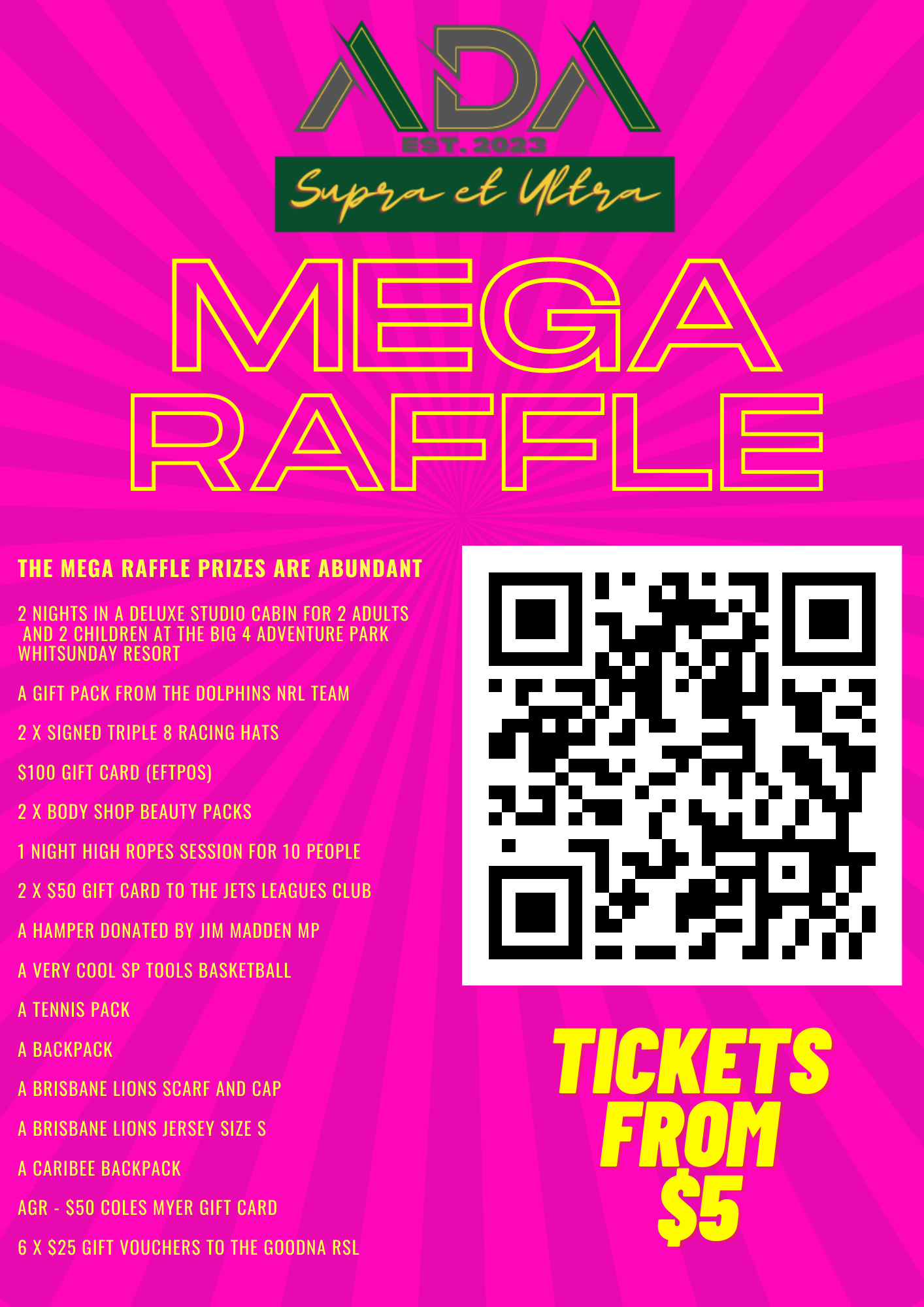 WSS Athlete Development Academy - MEGA Raffle