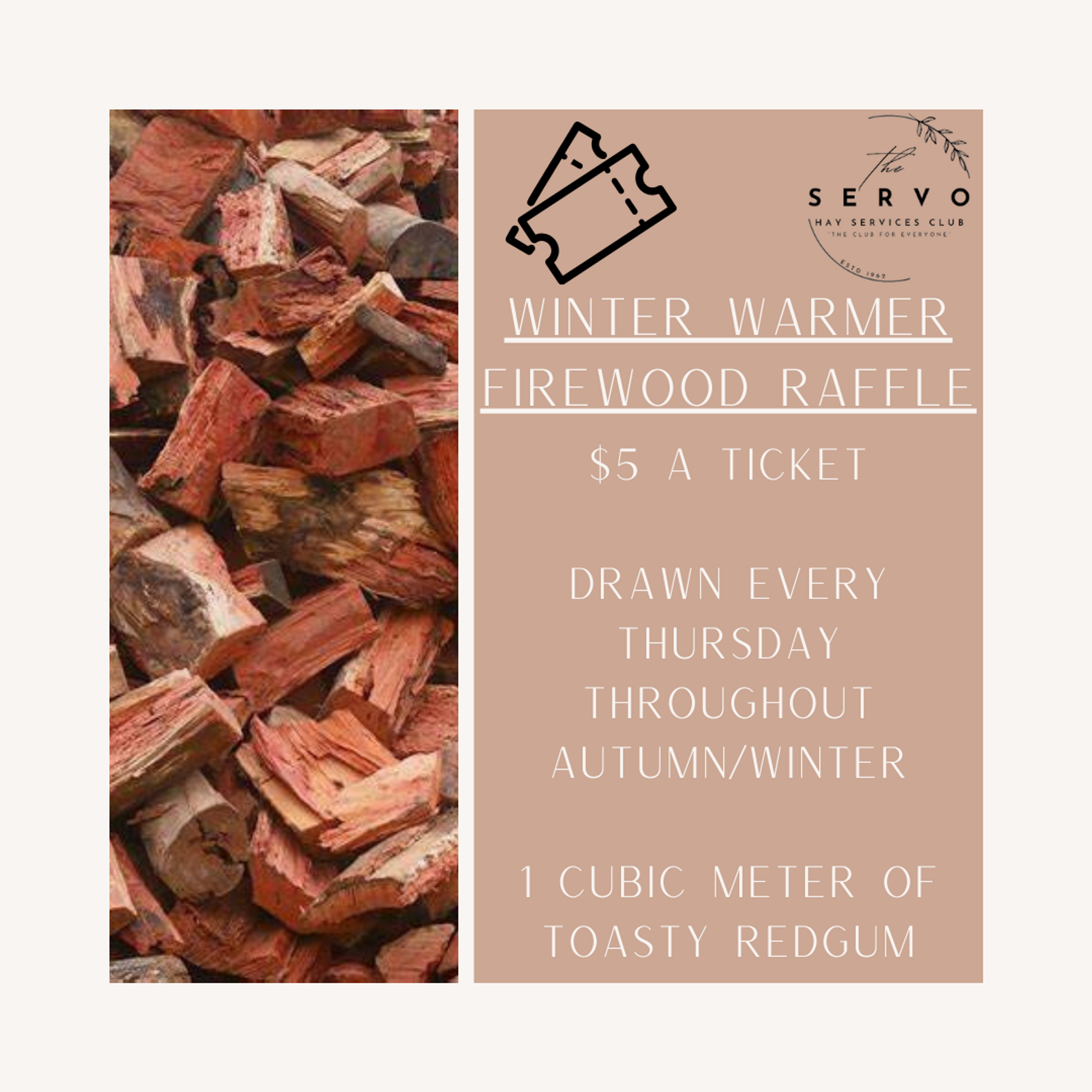Winter Raffle Ticket RaffleTix | Winter Warmer 09th May 2024