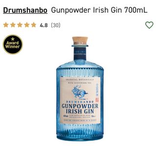Award Winning Drumshanbo Gunpowder Irish Gin 700ml  & Set of 4 Winston Old Fashioned Tumblers - Hero Image