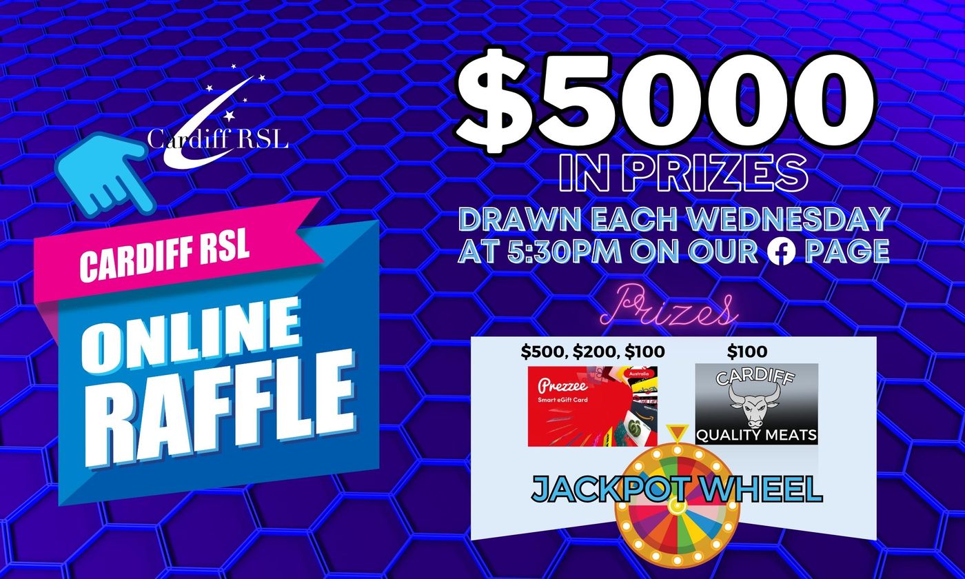 Wednesday Raffle RaffleTix | Wednesday Online Raffle #168 with Jackpot Spins