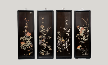 Chinese Four Panel Laquer Screen - Hero Image