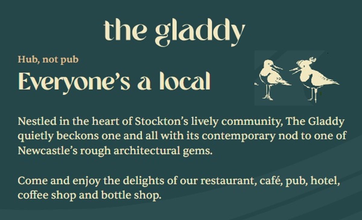 $100 Voucher - The Gladdy Stockton - Hero image