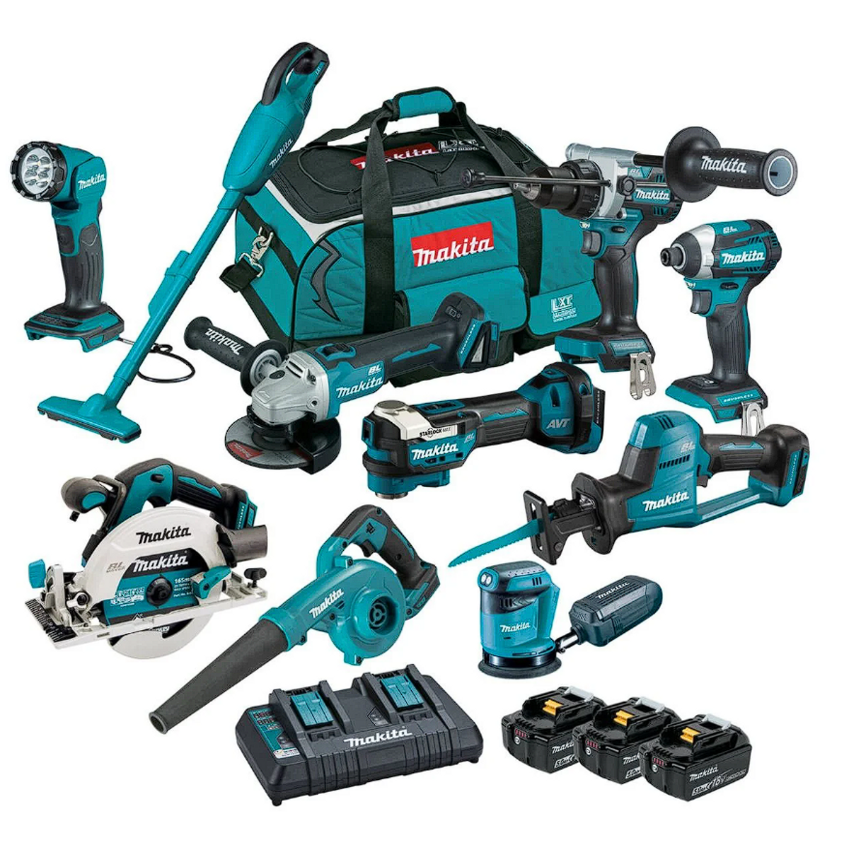 MAKITA 18V Brushless 10-Piece Combo - Hero image