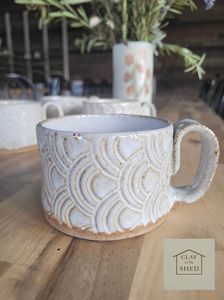 Clay In The Shed Handmade Ceramic Coffee Mug - Hero Image