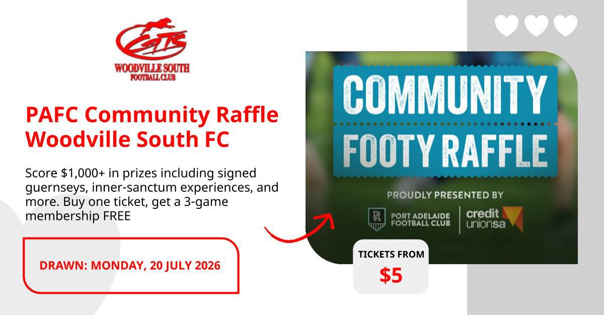 RaffleTix | PAFC Community Raffle for Woodville South FC