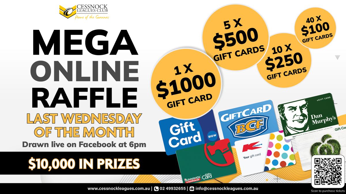 RaffleTix | Monthly Mega Online Raffle - $10,000 in prizes - Nov2025