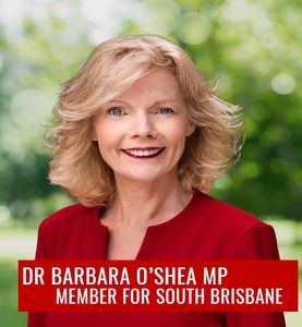 Dr Barbara O'Shea MP Member for South Brisbane - Logo
