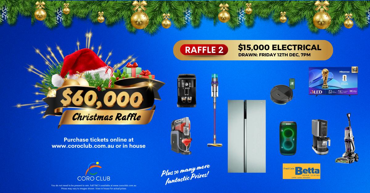 Raffle 2 $15,000 Christmas Electrical Raffle 2025