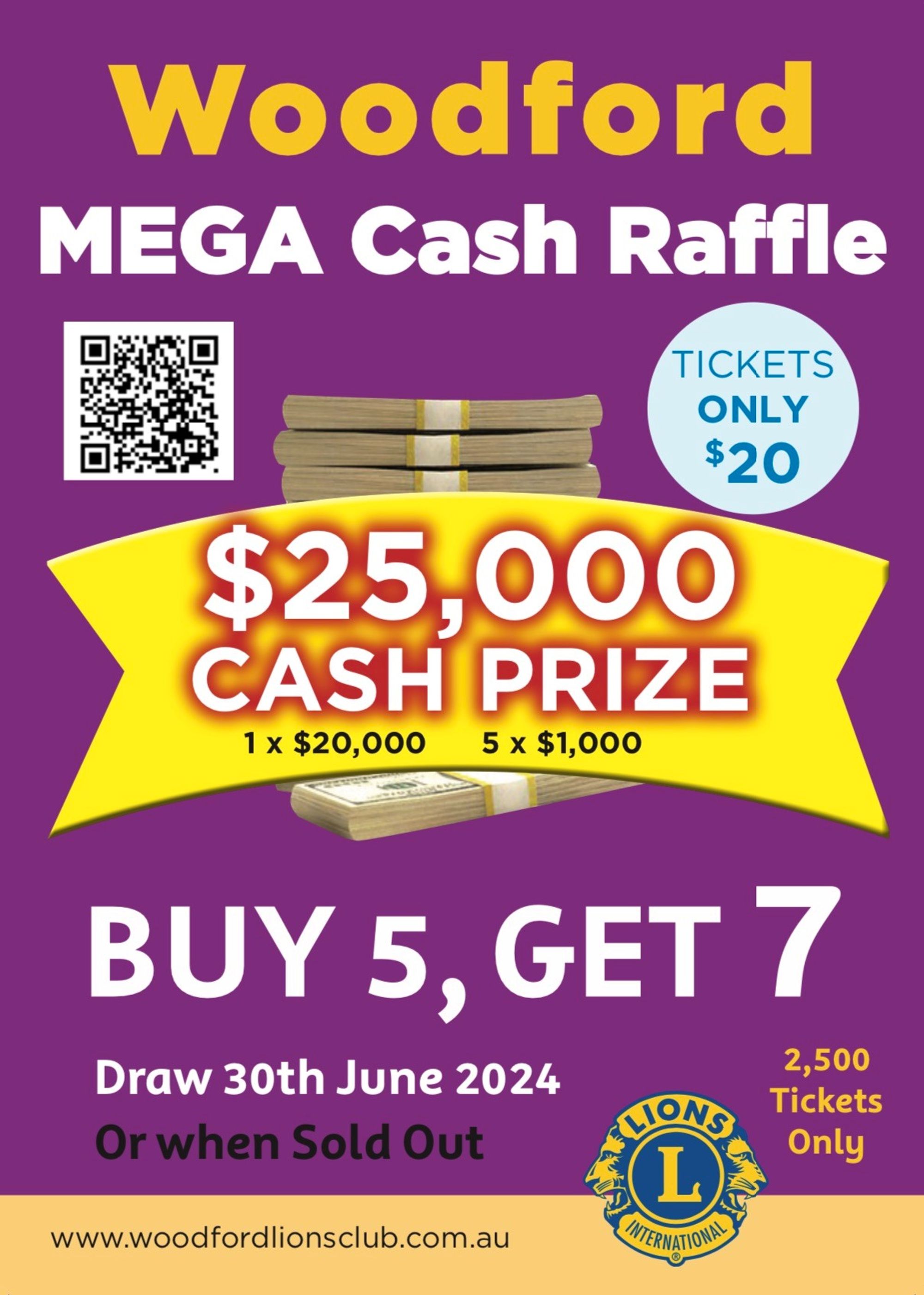 Woodford Lions 202324 Cash Raffle