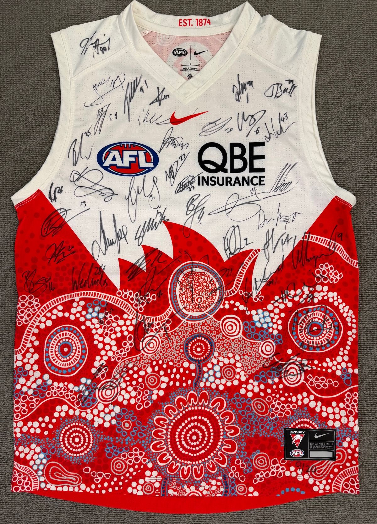 Signed Sydney Swans 2026 Guernsey - Hero image