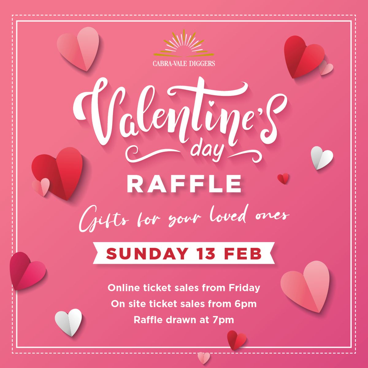 Cabra-vale Valentines Day Raffle