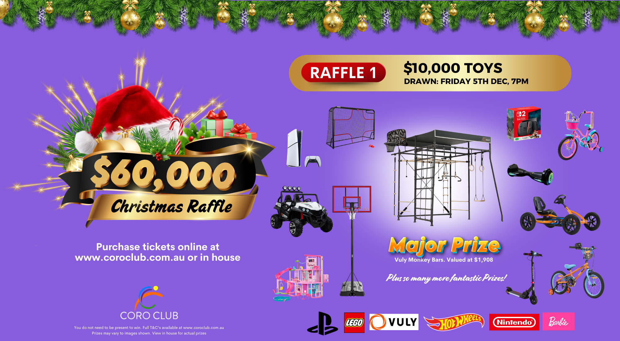 RaffleTix | Raffle 1 $10,000 Christmas Toy Raffle 2025