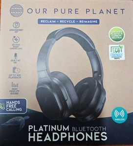 Our Pure Planet Platinum Bluetooth Headphones - Hero Image