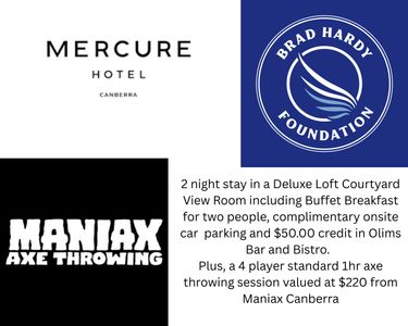 1st Prize - Thanks to Mercure Olims Braddon and Maniax - Hero Image
