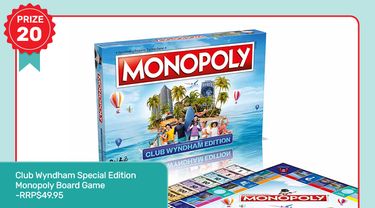 Club Wyndham Special Edition Monopoly Board Game - Hero Image