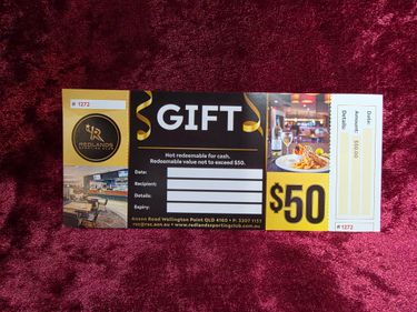 Redlands Sporting Club $50 Gift Voucher - Hero Image