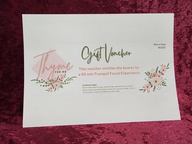 Thyme for Me - Gift Voucher - Hero Image