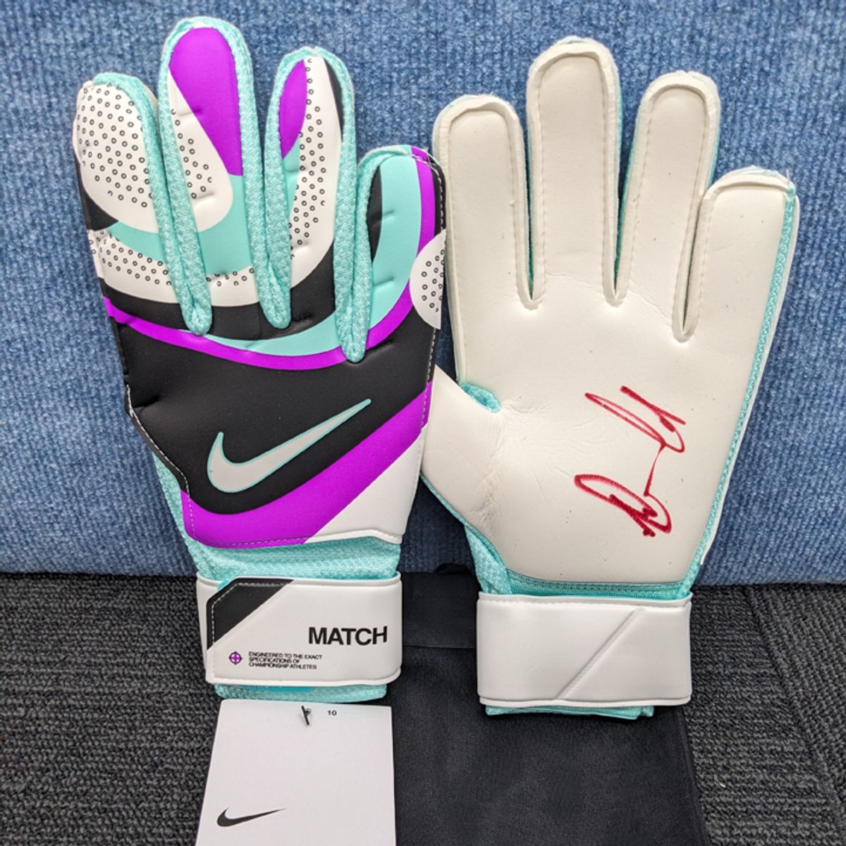 Goal Keeper Gloves Signed by Mackenzie Arnold - Hero image