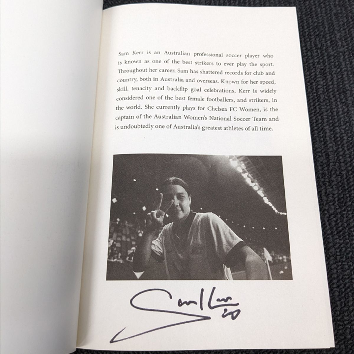 SIgned Sam Kerr Book - My Journey to the World Cup - Hero image