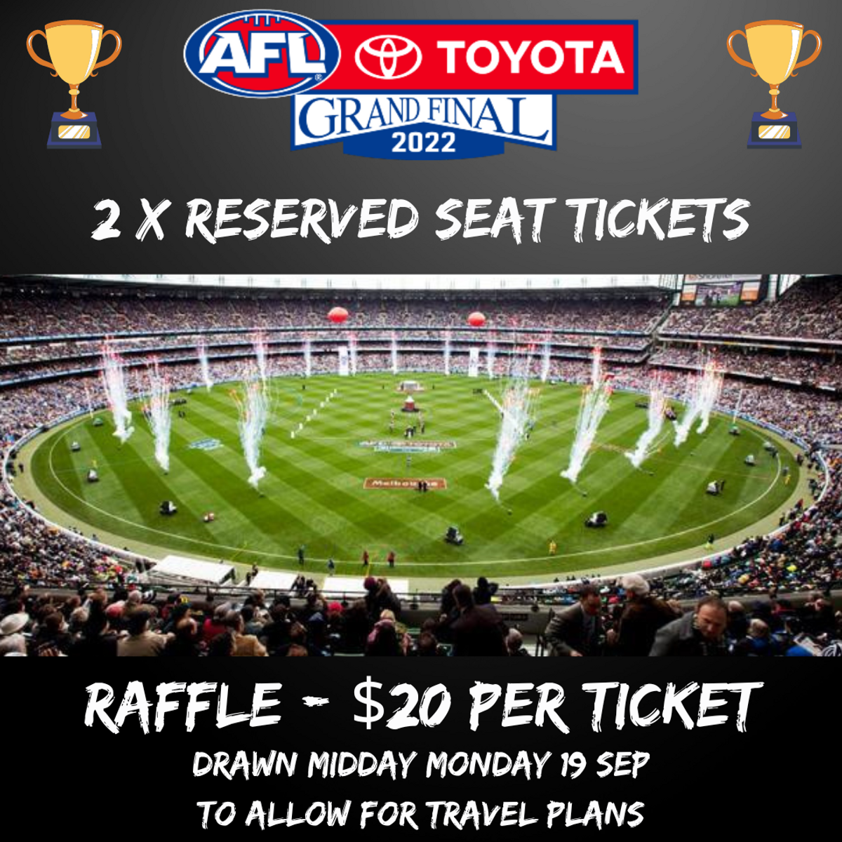 2022 AFL Grand Final Tickets x 2 2022 AFL Grand Final Tickets x 2
