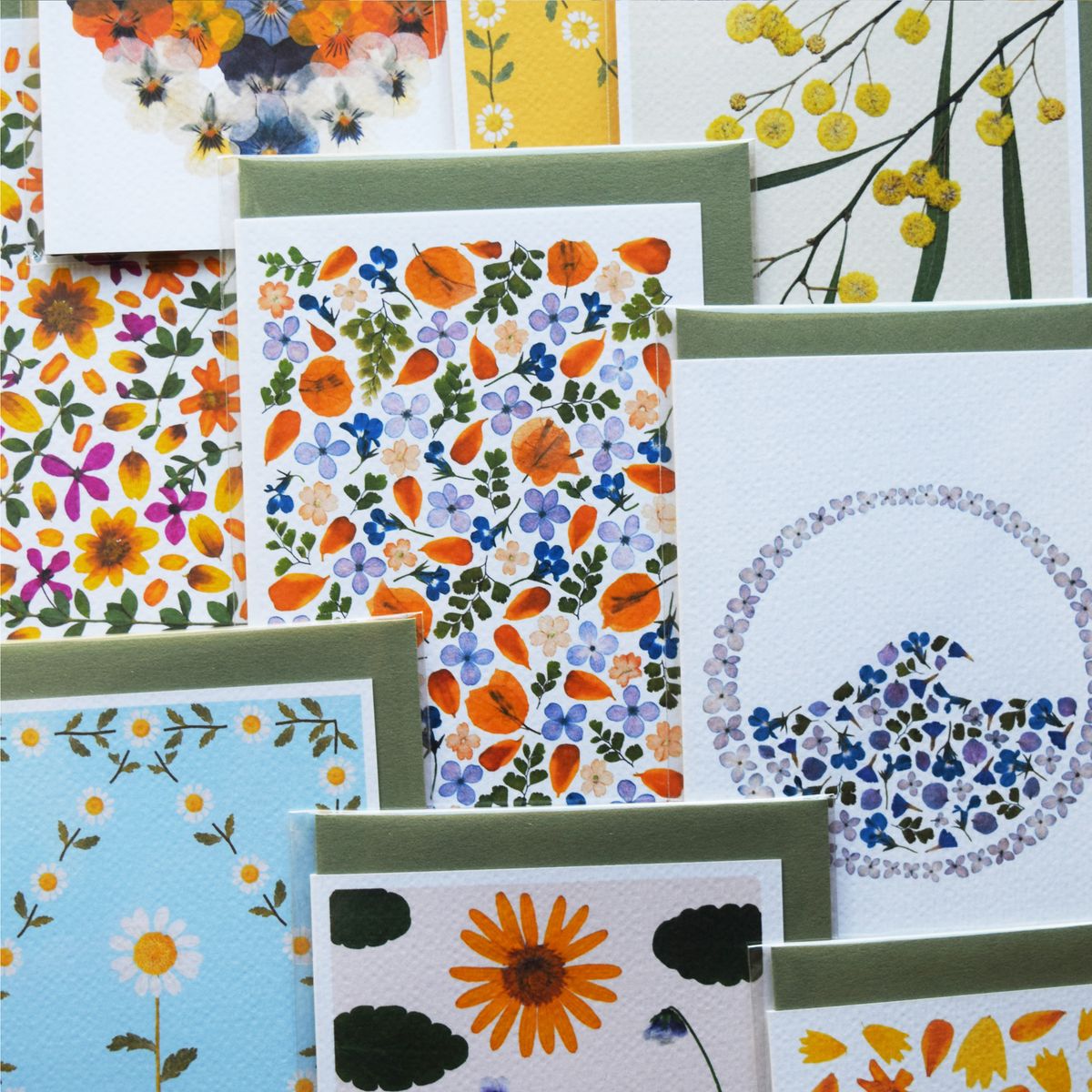 Glass and Flower Artisan Co - Greeting Card Set C - Hero image