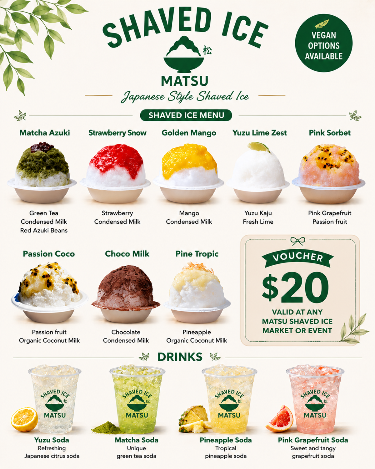 Matsu Shaved Ice - $20 Voucher - Hero image