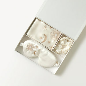 Adairs Pure Mulberry Silk Embroidered Celestial Printed Gift Set - Hero Image