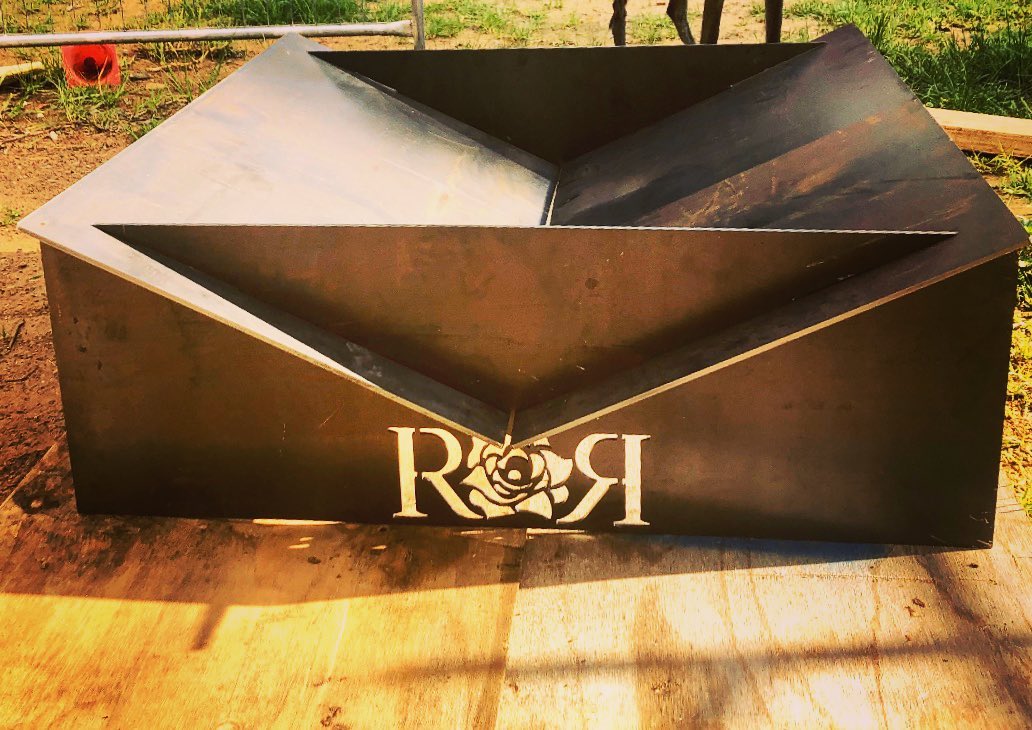 RustyRose Steel Firepit