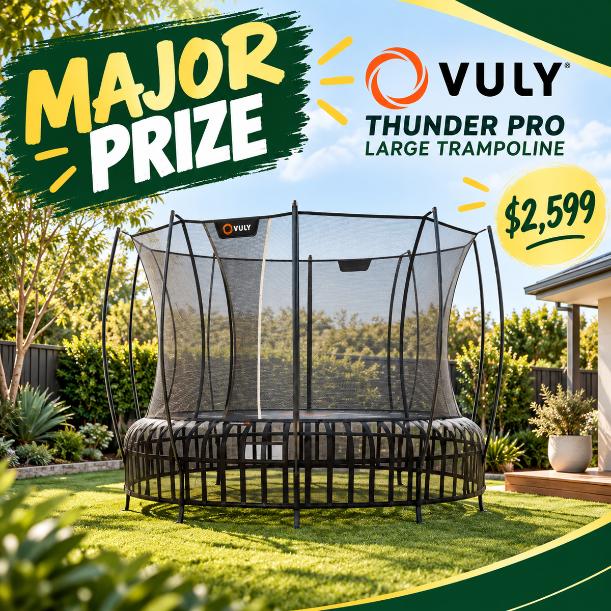 Vuly Thunder Pro Large Trampoline - Hero image