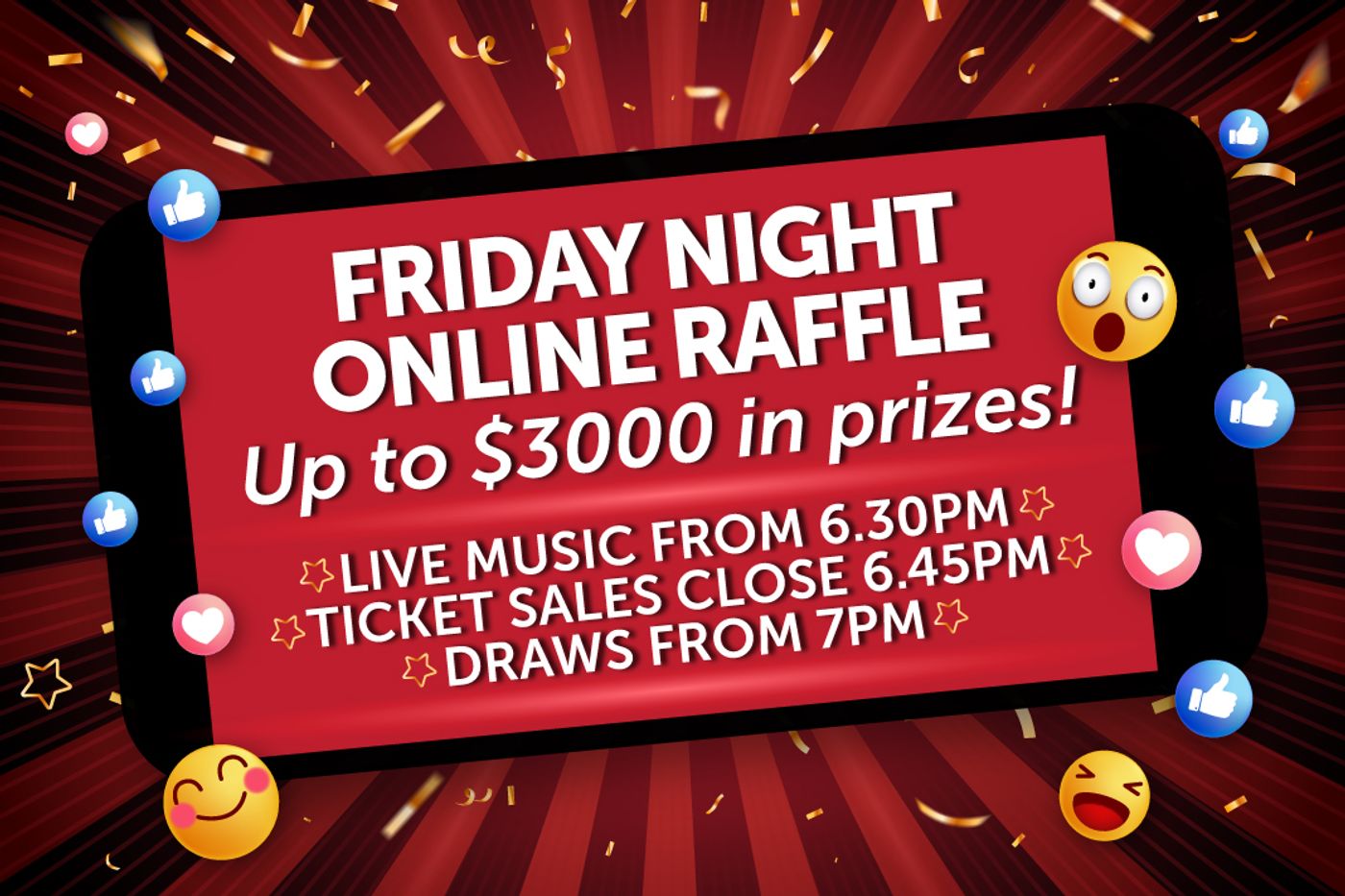 Goose Club Raffles Saturdays RaffleTix | Friday Night Raffle July 23