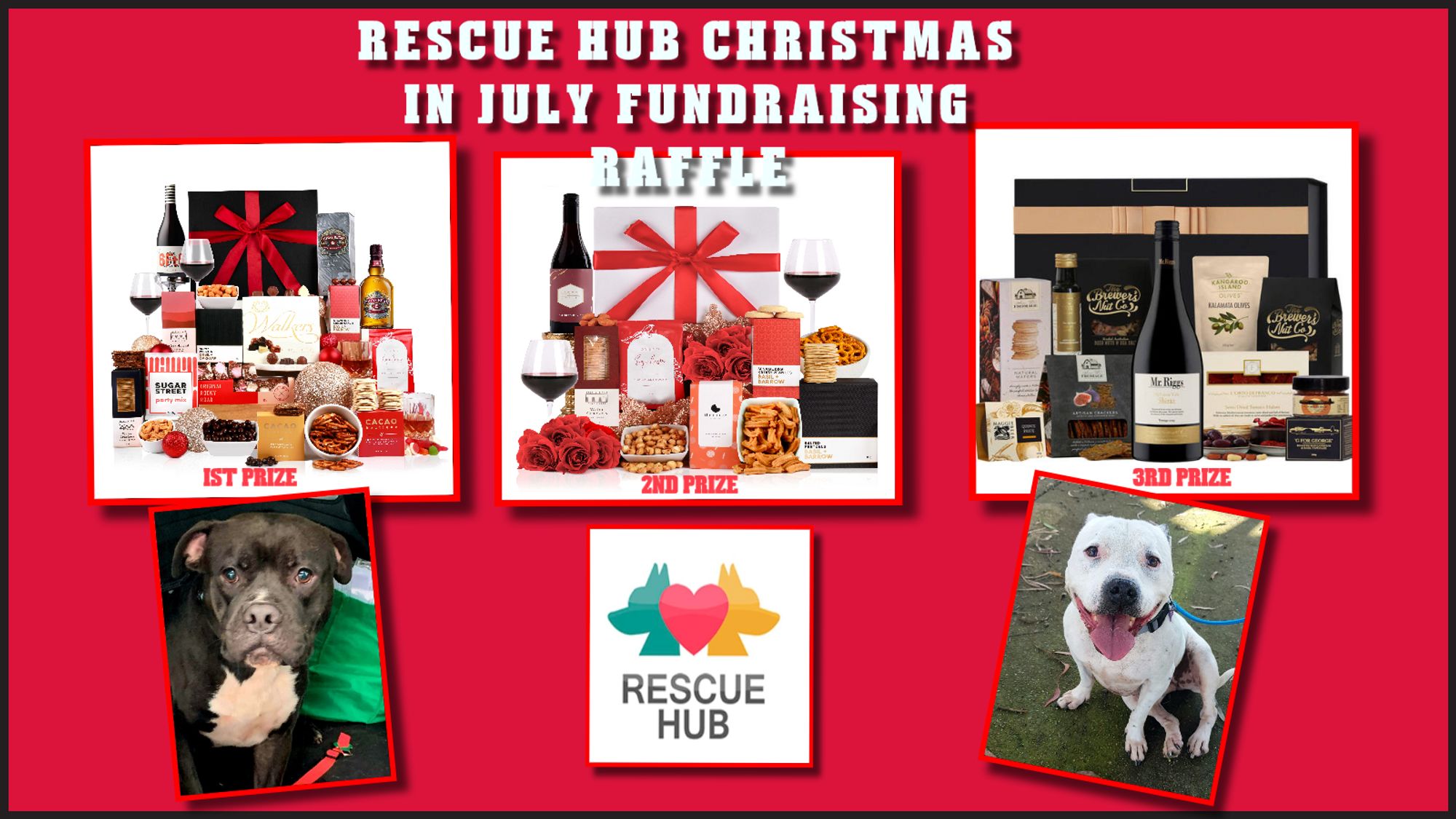 RESCUE HUB CHRISTMAS IN JULY FUNDRAISING RAFFLE