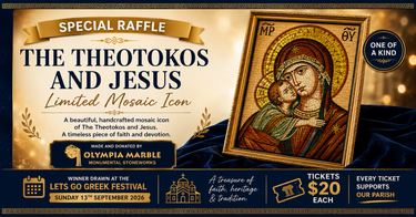 Limited The Theotokos and Jesus Handmade Mosaic Icon - Hero Image