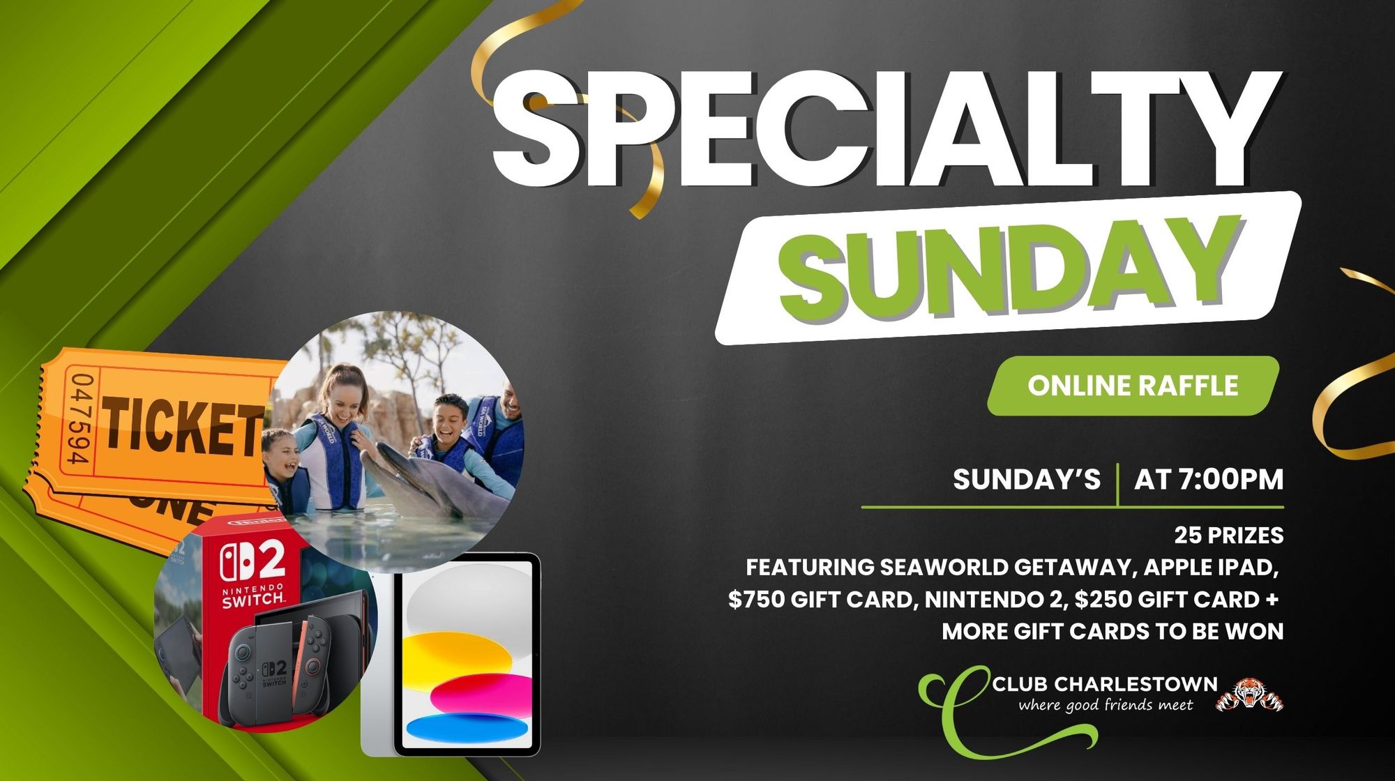 Tuesday Raffle RaffleTix | Sunday Specialty Online Raffle
