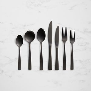 Salisbury & Co Virtuo Cutlery Set 56pc Black - Hero Image