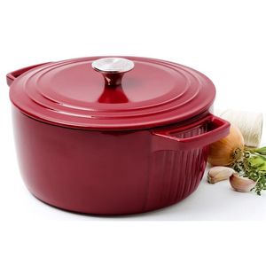 Kitchenaid - Cast Iron 26cm Casserole Red 5.67Ltr - Hero Image