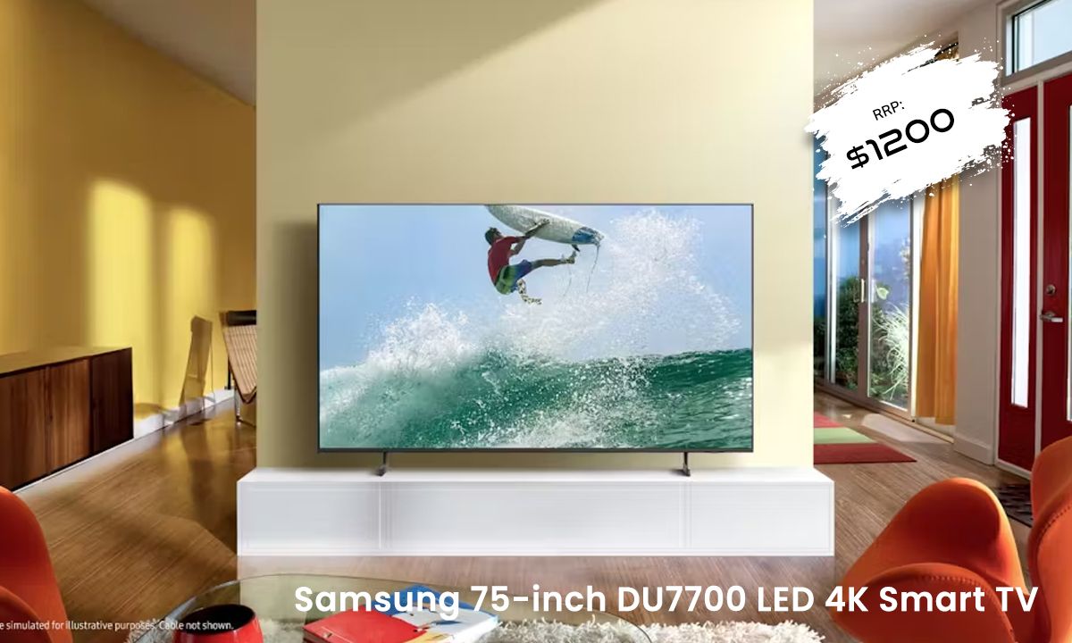 SAMSUNG 75" TV - Hero image