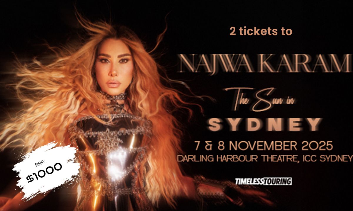 2 TICKETS TO NAJWA KARAM CONCERT - Hero image
