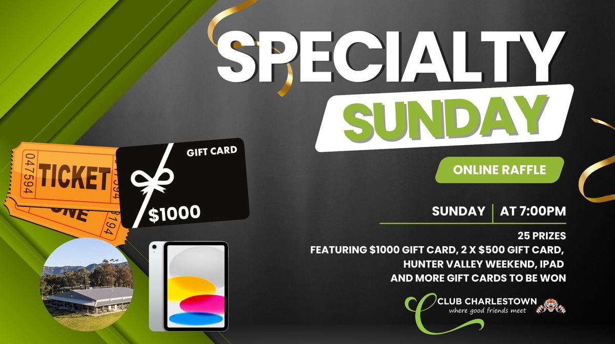 RaffleTix | Sunday Specialty Online Raffle