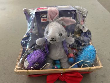 Small Cadbury Easter Hamper & Bottle of Wine - Hero Image
