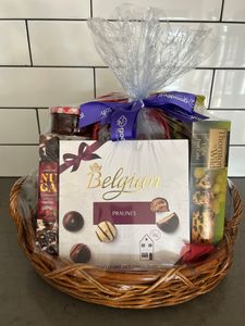 Gourmet Hamper and Bottle of Wine - Hero Image