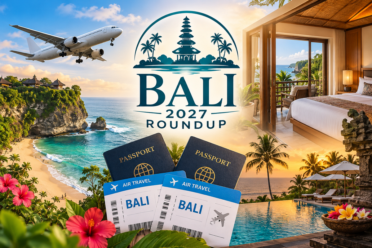 Bali 2027 Round Up - Flights, Accommodation & Convention Tickets for 2 up to the value of $3,000 - Hero image