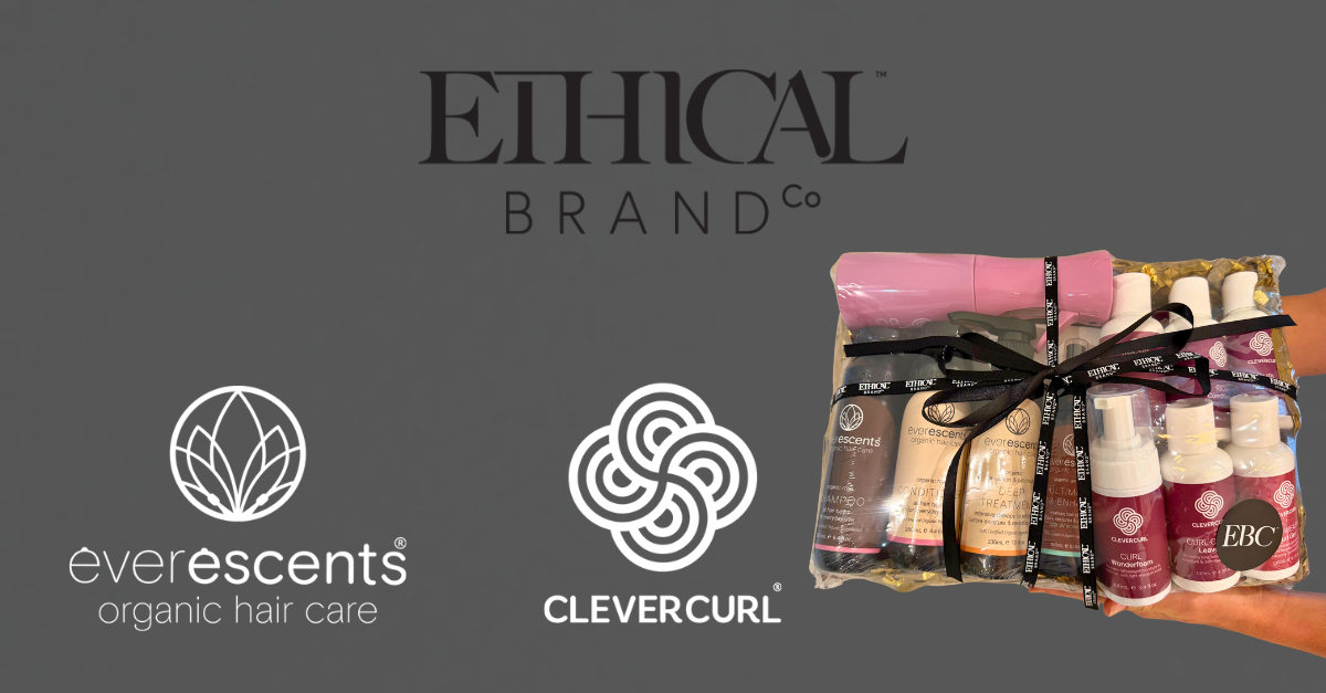 Luxurious Hamper of EverEscents Organic Hair Care and Clever Curl specialised products - Hero image