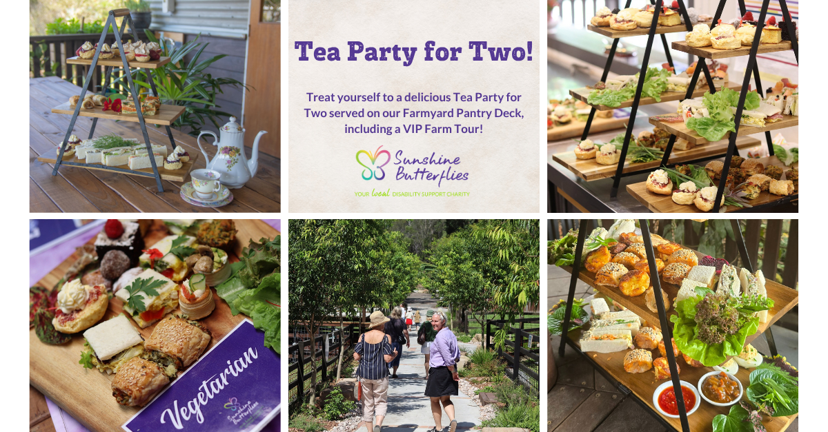 Tea Party for Two - Served on Our Farmyard Pantry Deck at 'Our Backyard' - Hero image